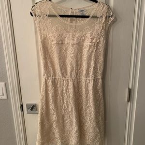 Bar lll ivory, lace dress